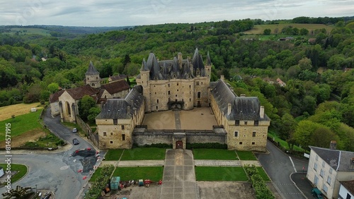 drone photo Jumilhac castle france Europe photo