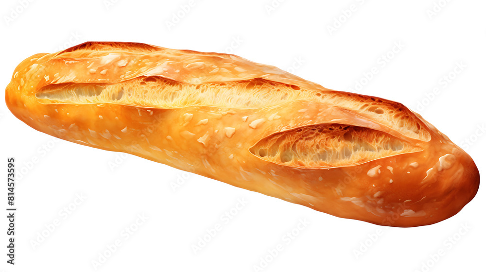 A baguette sandwich with a transparent background. A baguette sandwich with a transparent background.
