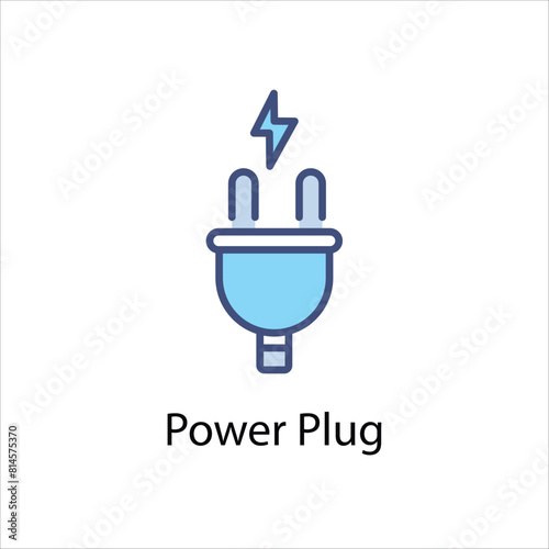 Power Plug Vector icon