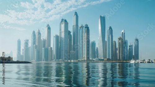 Dubai s skyline cityscape into a unique and captivating desktop travel companion.