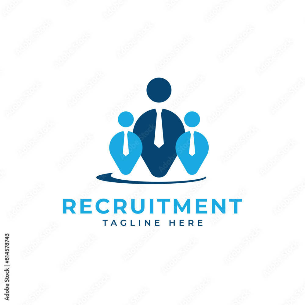 Recruitment people job corporate hiring Logo design creative modern vector template Recruitment people job corporate hiring Logo design creative modern vector template