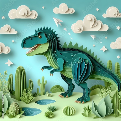 Dinosaur Paper Art: Creativity Bringing the Past to Life