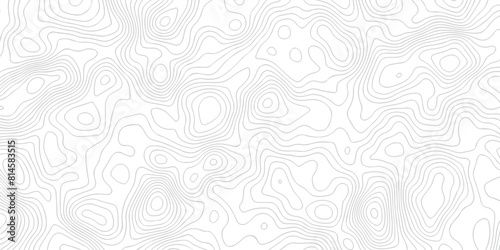 Vector geographic contour map. Topography map background. Black and white wave Seamless line. Topography relief. White wave paper curved reliefs abstract.