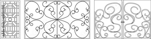 vector illustration, sketch, design, decoration, classic vintage ethnic floral accessories 