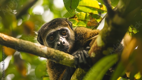 Swinging through the treetops  the howler monkey views the Amazon as an expansive playground. With each leap  it effortlessly navigates the forest.