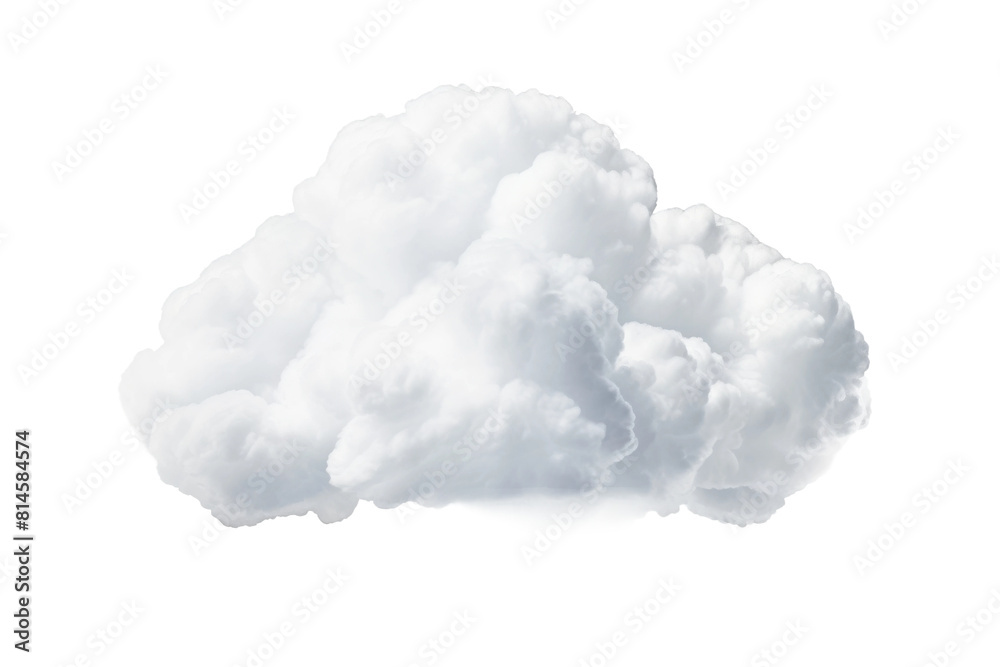 Ethereal Cloud Dancing in the Sky. On a White or Clear Surface PNG Transparent Background.