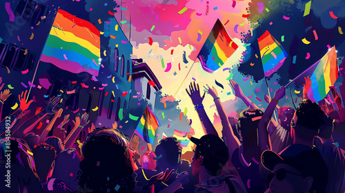 Pride is a time to celebrate who you are, and who you love. It's a time to come together as a community and show the world that we're proud of our diversity. photo