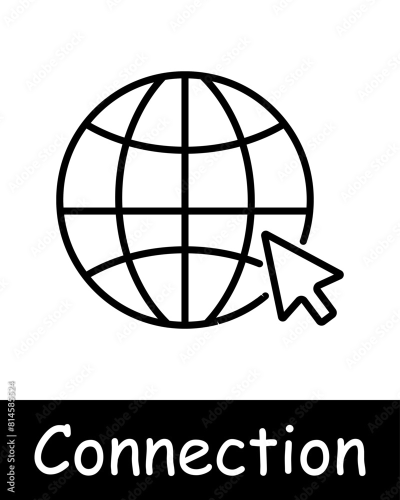 Connection set icon. Chat, phone, call, communication, video camera, antenna, network, globe, Internet, website, WWW, window, link, share icon, microphone. Internet communication concept. Connection set icon. Chat, phone, call, communication, video camera, antenna, network, globe, Internet, website, WWW, window, link, share icon, microphone. Internet communication concept.