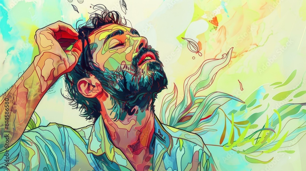 A poet enlivens performances with vivid gestures.