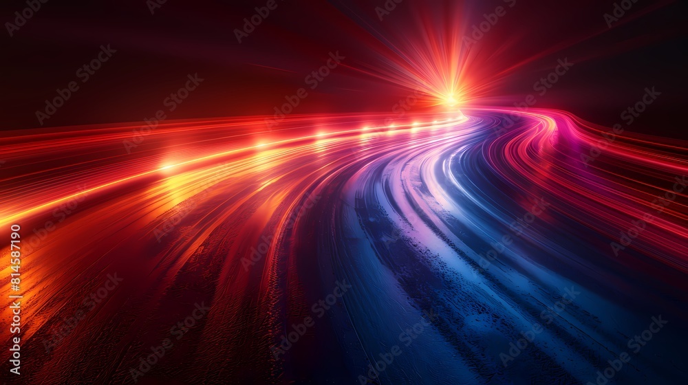 Digital technology red and blue flowing lines poster PPT background Digital technology red and blue flowing lines poster PPT background