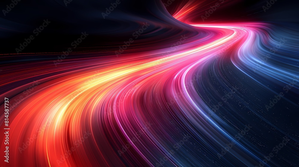 Digital technology red and blue flowing lines poster PPT background Digital technology red and blue flowing lines poster PPT background
