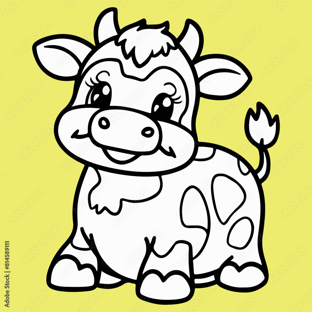 line drawing funny cartoon cow line drawing funny cartoon cow