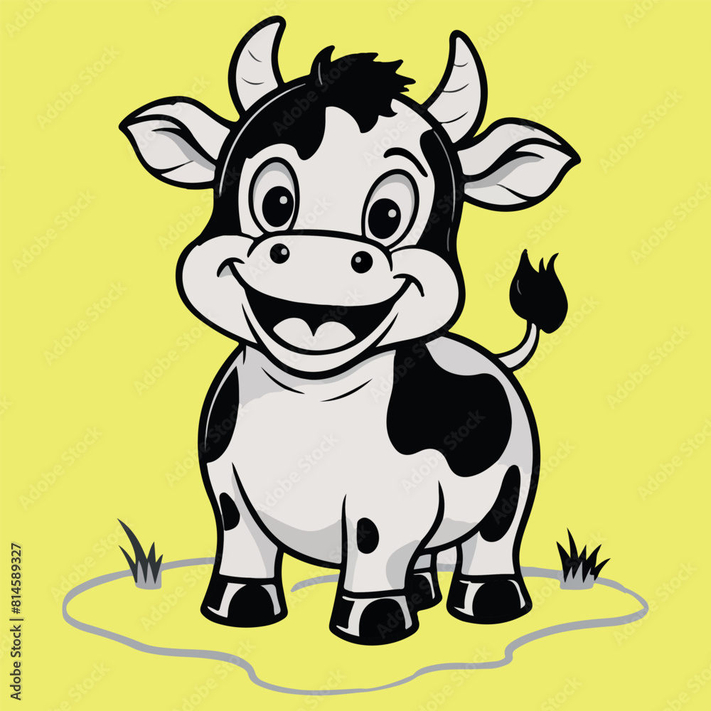 line drawing funny cartoon cow line drawing funny cartoon cow
