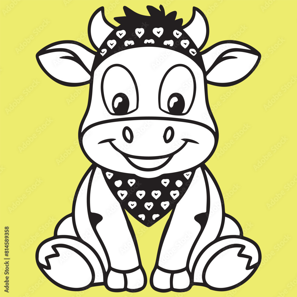 line drawing funny cartoon cow line drawing funny cartoon cow