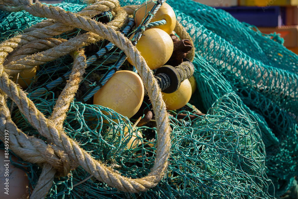 FISHING PORT - Fishing nets deposited on the quay
FISHING PORT - Fishing nets deposited on the quay