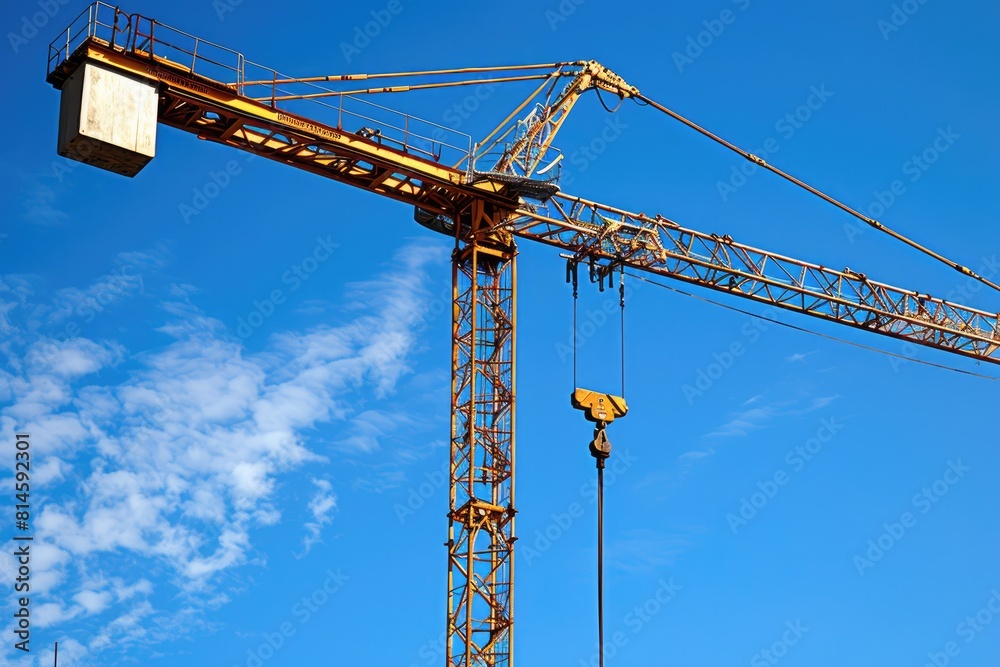 A crane is standing on the construction professional photography A crane is standing on the construction professional photography