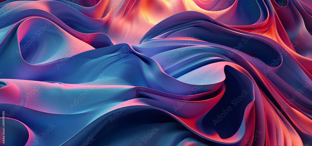 Obraz premium Digital abstract 3D background designed using cutting-edge technology. Includes space for content.