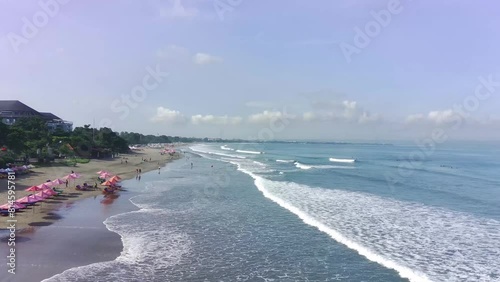 view of sanur beach in bali indonesia