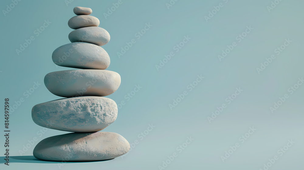 A pile of balancing stones A pile of balancing stones