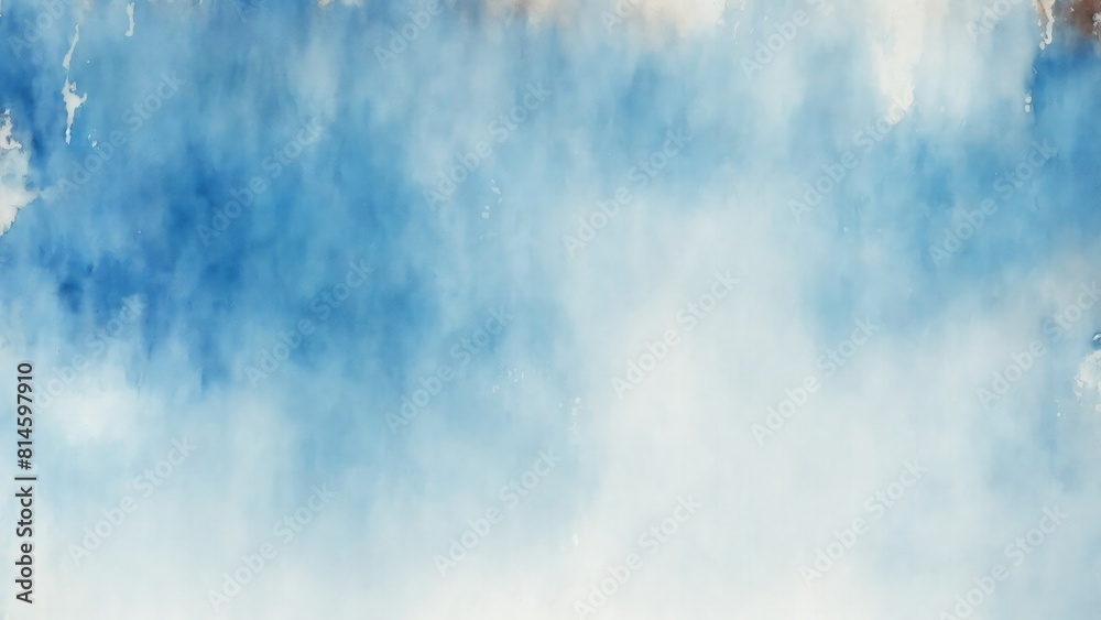 Blue and Brown background with texture and distressed vintage grunge and watercolor paint stains backdrop illustration Blue and Brown background with texture and distressed vintage grunge and watercolor paint stains backdrop illustration