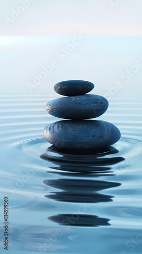 stones stacked on water