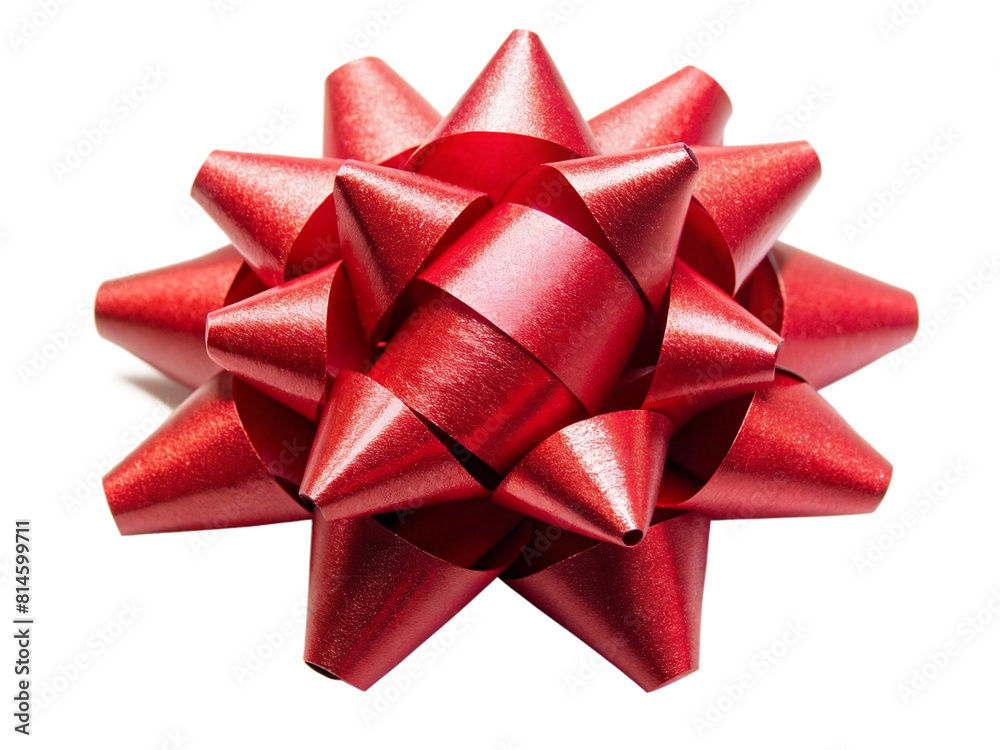 Red gift bow isolated on transparency photo png file Red gift bow isolated on transparency photo png file