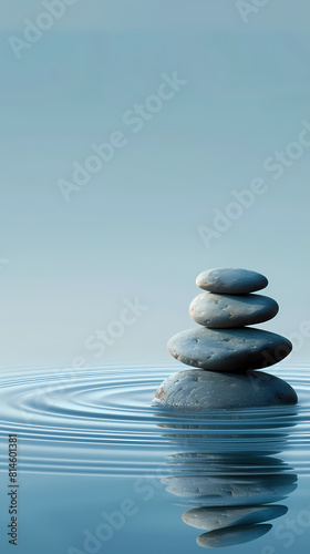 stones stacked on water