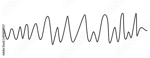 sound waveform pattern for radio podcasts, music player, video editor, voise message in social media chats, voice assistant, recorder. vector illustration