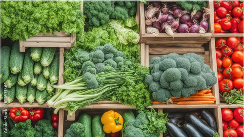 vegetables at the market