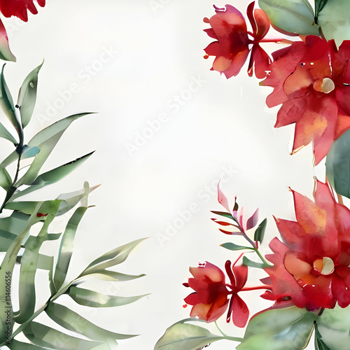 floral background mixing different colors and a blank space to add some text  use to make a card  gift or an invitation. wallpaper or graphic resource