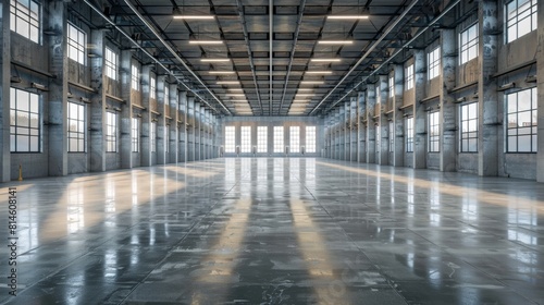 Interior of an empty warehouse