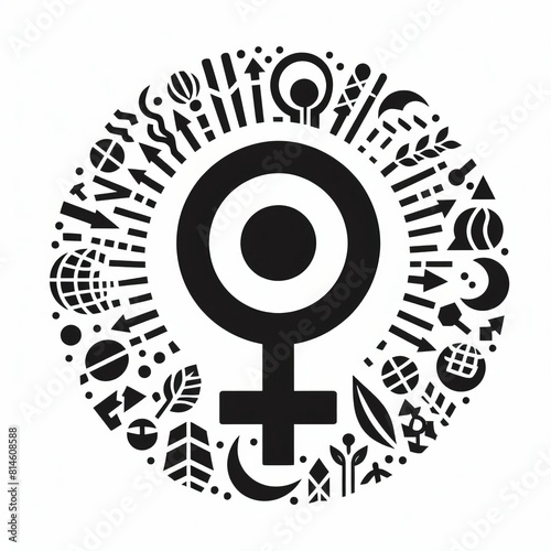 A logo representing gender equality 
