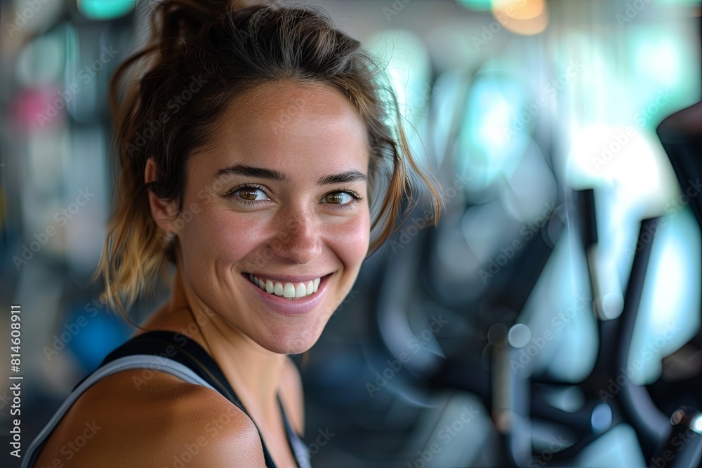 portrait, woman, gym, relax, smile portrait, woman, gym, relax, smile