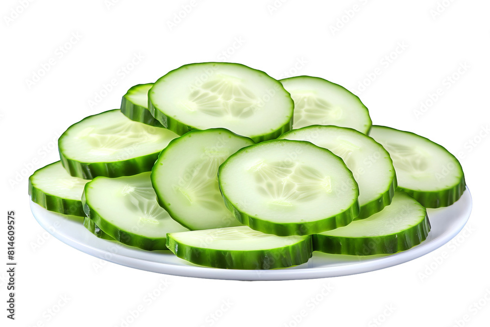Dancing Cucumber Symphony. On a White or Clear Surface PNG Transparent Background. Dancing Cucumber Symphony. On a White or Clear Surface PNG Transparent Background.