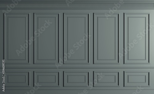 3D illustration. Extra large background cabinet wall