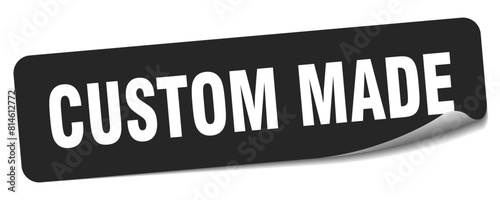 custom made sticker. custom made label