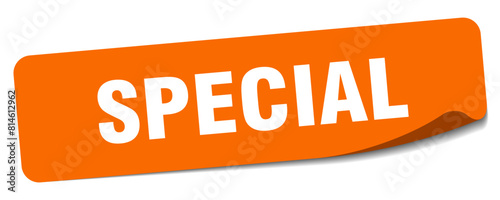 special sticker. special label