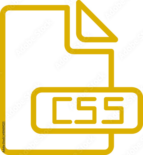 folder icon with CSS text