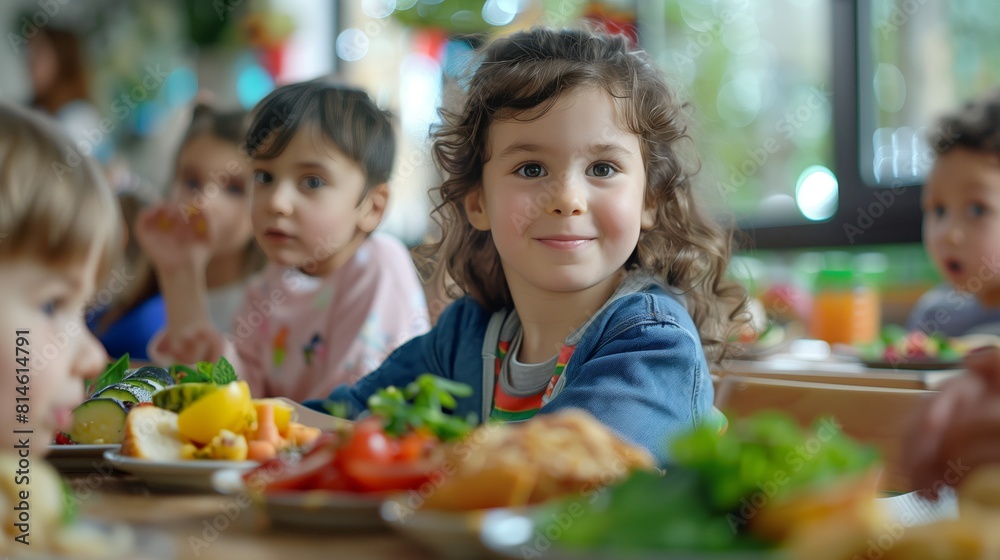 Young children enjoying in the class