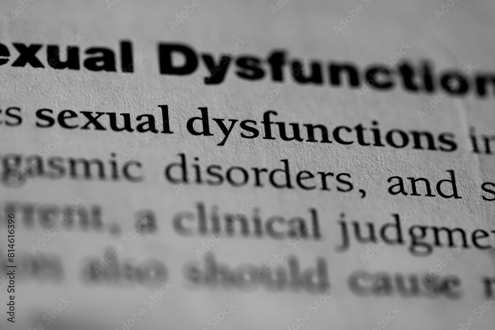 Obraz premium Close-up of the psychological disorder term