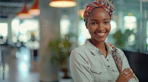 A Confident Woman at Work