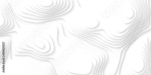 Abstract wavy line 3d paper cut white background. Paper cut vector art background banner texture website template, 3D papercut layers, Abstract paper