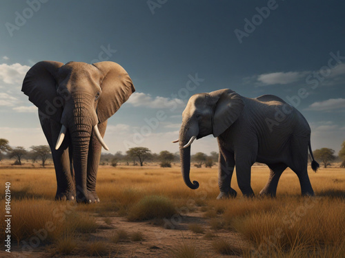 Elephan cartoon 4k © DwiPujo