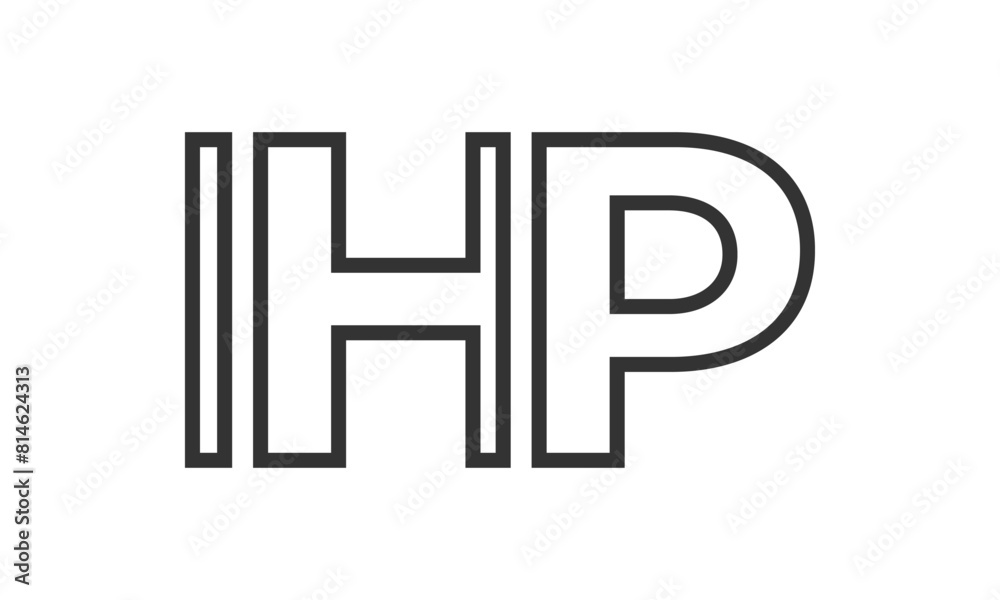 IHP logo design template with strong and modern bold text. Initial based vector logotype featuring simple and minimal typography. Trendy company identity. IHP logo design template with strong and modern bold text. Initial based vector logotype featuring simple and minimal typography. Trendy company identity.