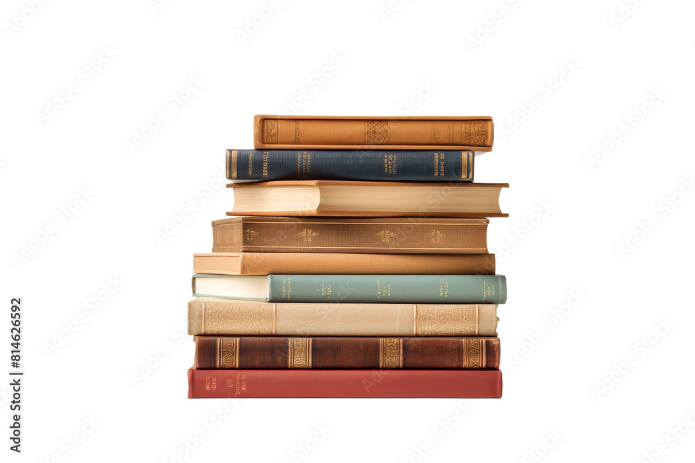 Towering Pages of Knowledge. On a White or Clear Surface PNG Transparent Background. Towering Pages of Knowledge. On a White or Clear Surface PNG Transparent Background.