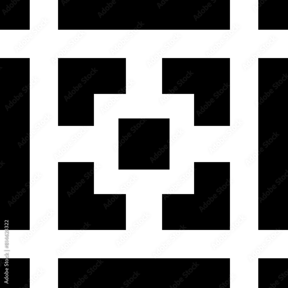 Abstract geometric pattern, monochrome design element. Abstract geometric pattern, monochrome design element.