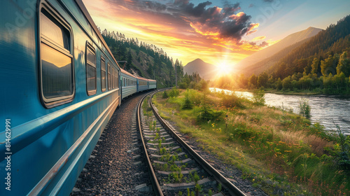 Train travel becomes more than just a means of transportation for the new generation of tourists; it becomes a way of life, offering freedom and adventure on the rails. photo