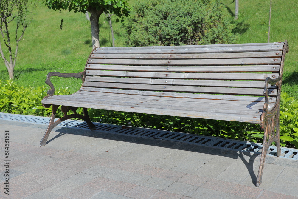 a bench with a bench that says no one on it a bench with a bench that says no one on it