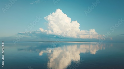 Clouds floating above the sea background of natural landscape © F