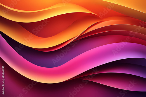 Abstract orange red background with wavy lines.